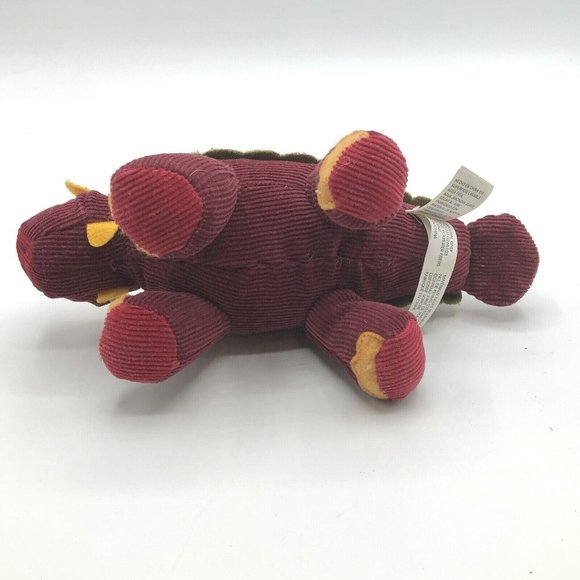 Gund Aaah Dinosaur Adam Mini Plush Ankylosaurus Corduroy Red Dino Sound Toy - Picture 7 of 8